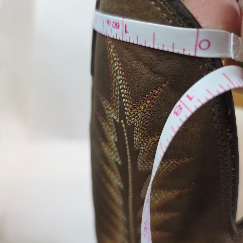 Nocona Western Cowboy Boots Mens 11 EEE Brown Tan, Ostrich Exotic Leather - Picture 10 of 10